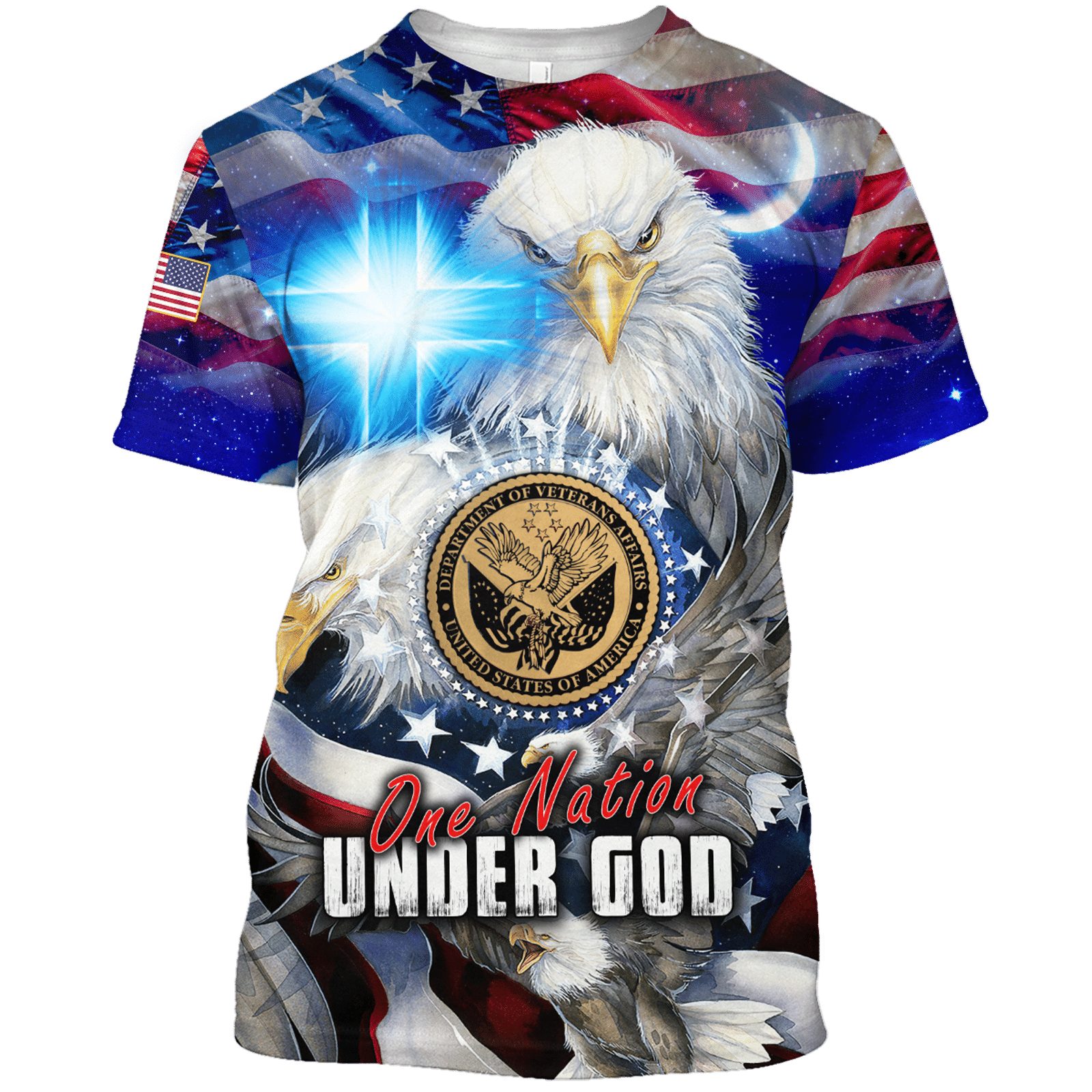 One Nation Under GOD - Independence Day - Unisex Hawaiian Shirt - Short