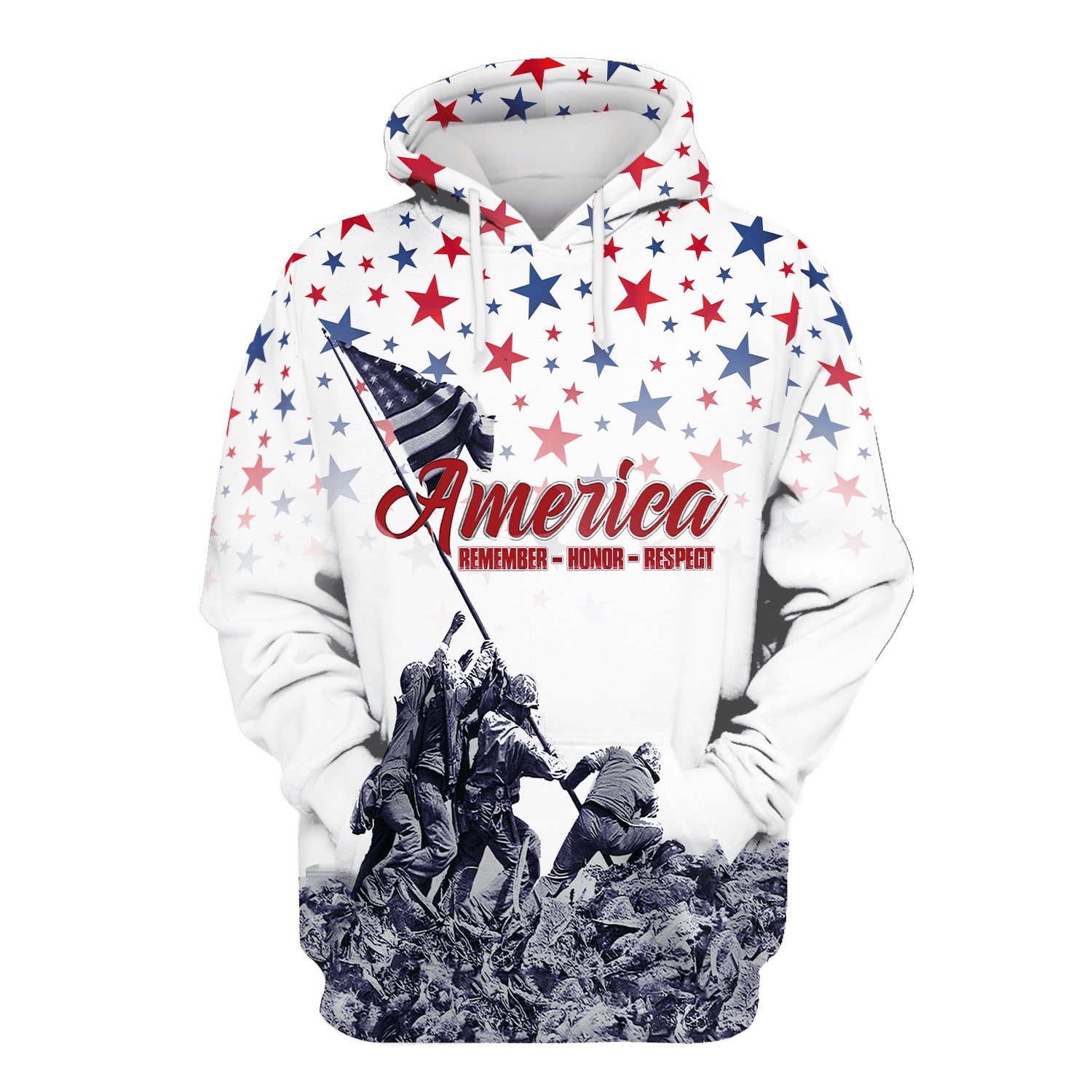 Remember - Honor - Respect - Independence Day - Unisex Hawaiian Shirt - Short