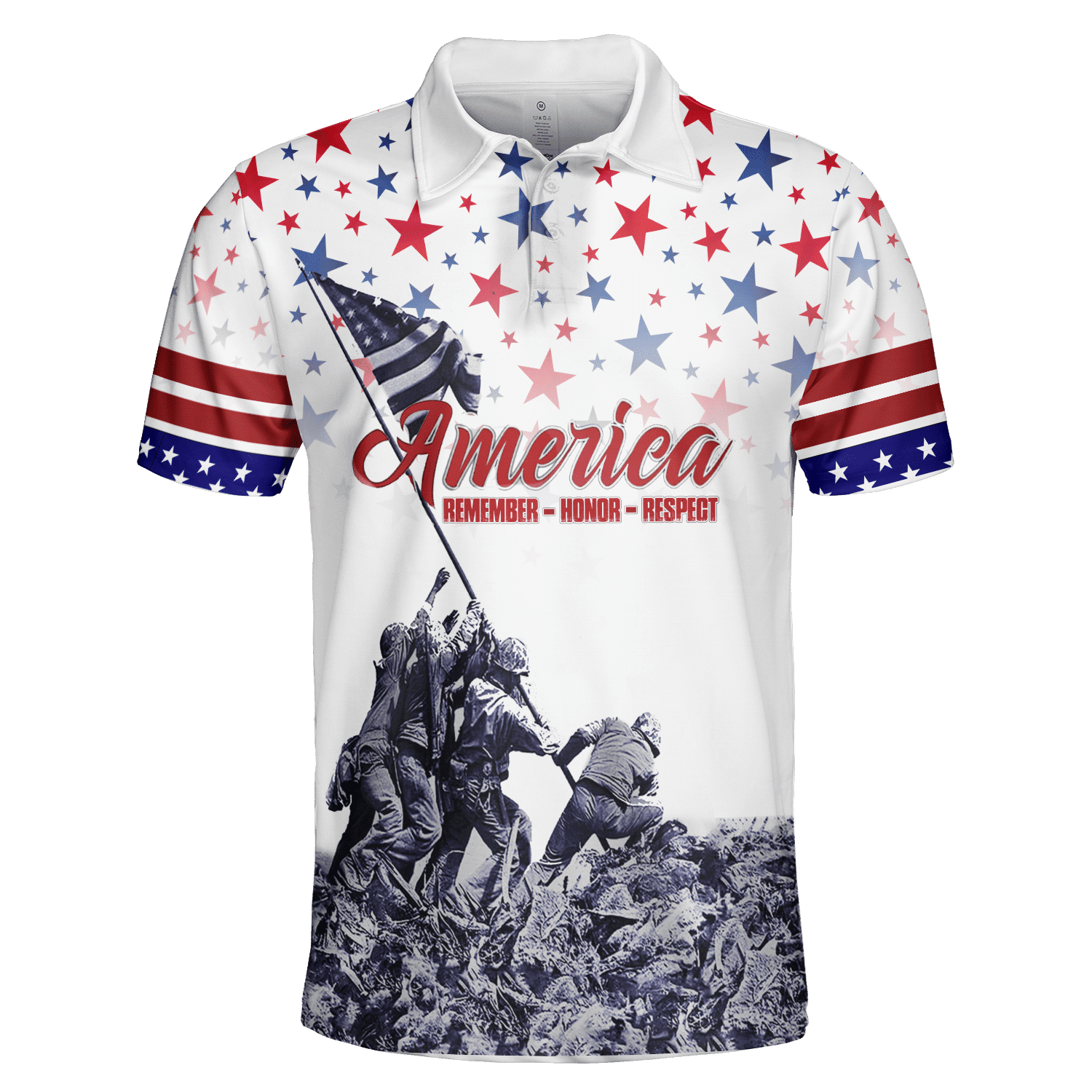 Remember - Honor - Respect - Independence Day - Unisex Hawaiian Shirt - Short