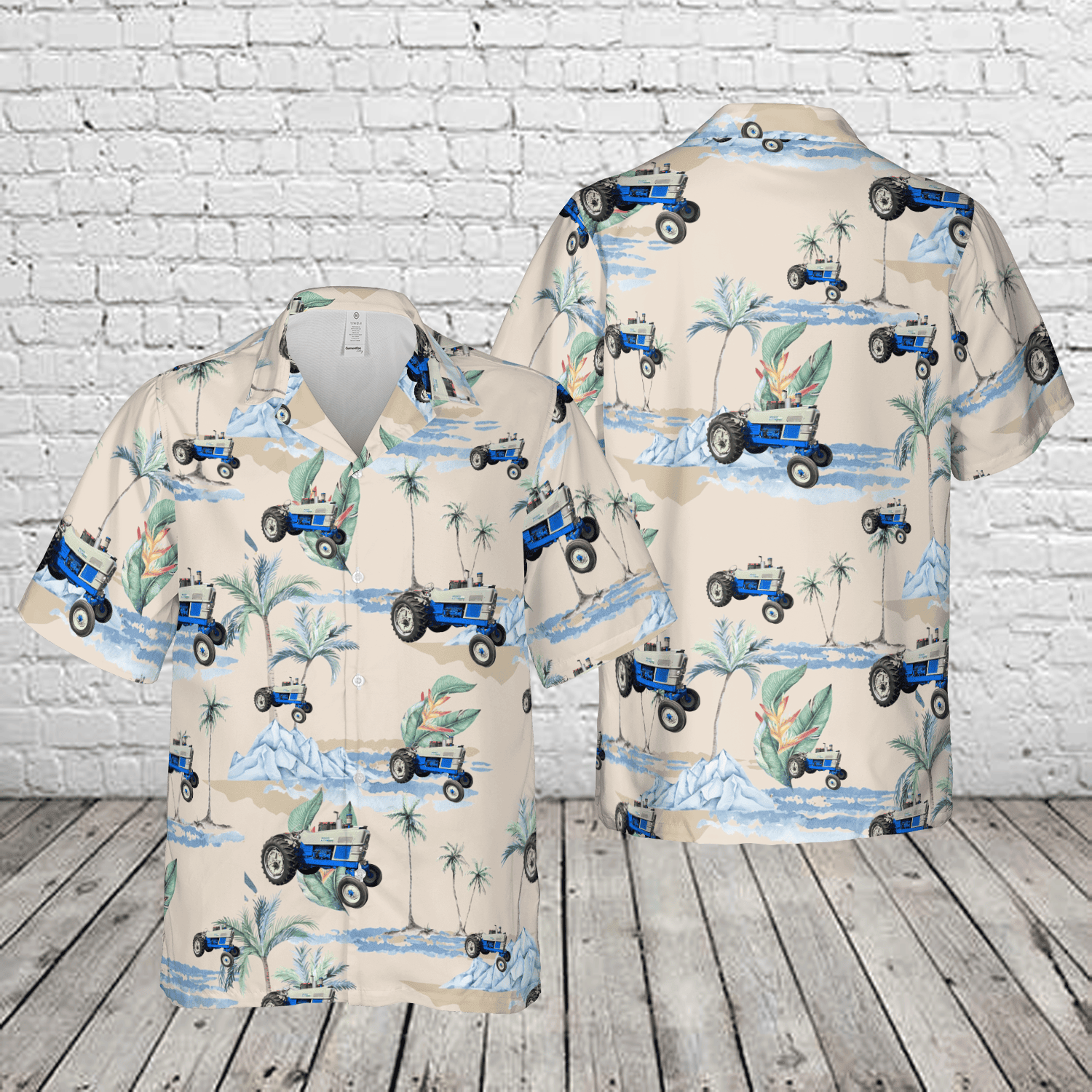 1963 Ford 6000 Commander Tractor Hawaiian Shirt