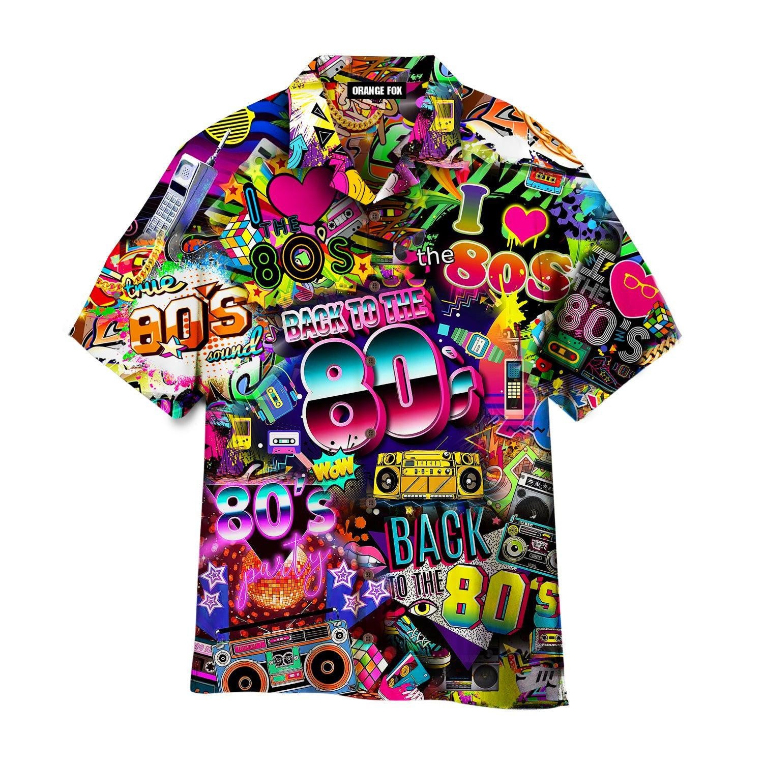 Back To The 80s Music Party Hawaiian Shirt For Men & Women