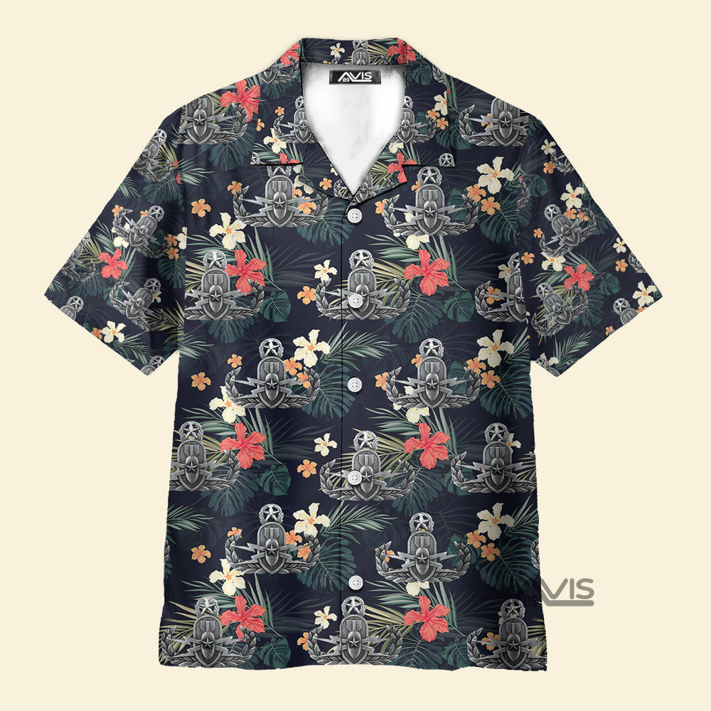 Armed Forces Explosive Ordnance Disposal Badge Master EOD - Hawaiian Shirt