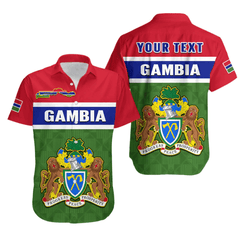 (Custom Personalised) Gambia Hawaiian Shirt Happy 58th Independence Anniversary Flag Style LT14