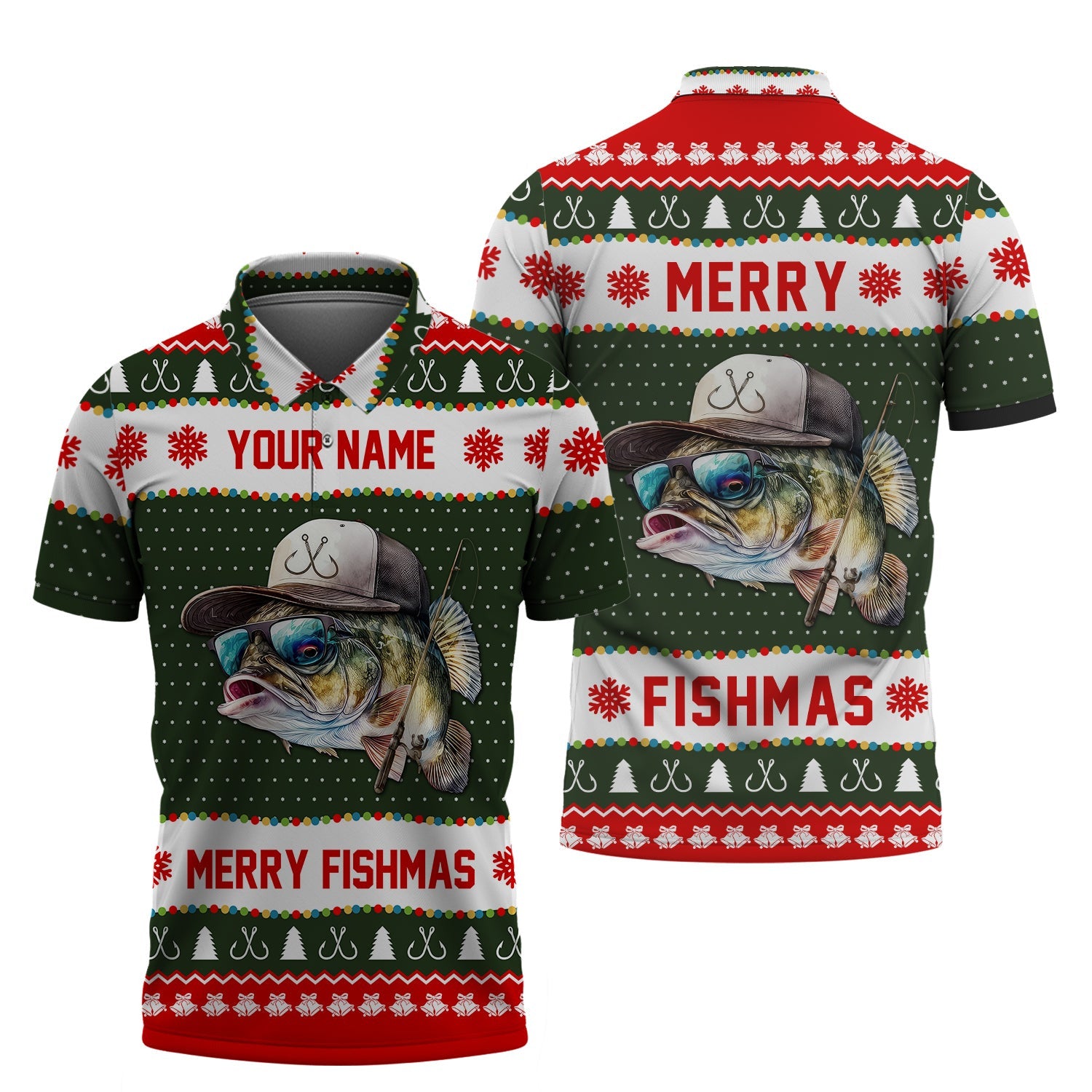 Custom Unisex Shirt, Merry Fishmas T-Shirt, Christmas Hoodie, Shirt For Christmas