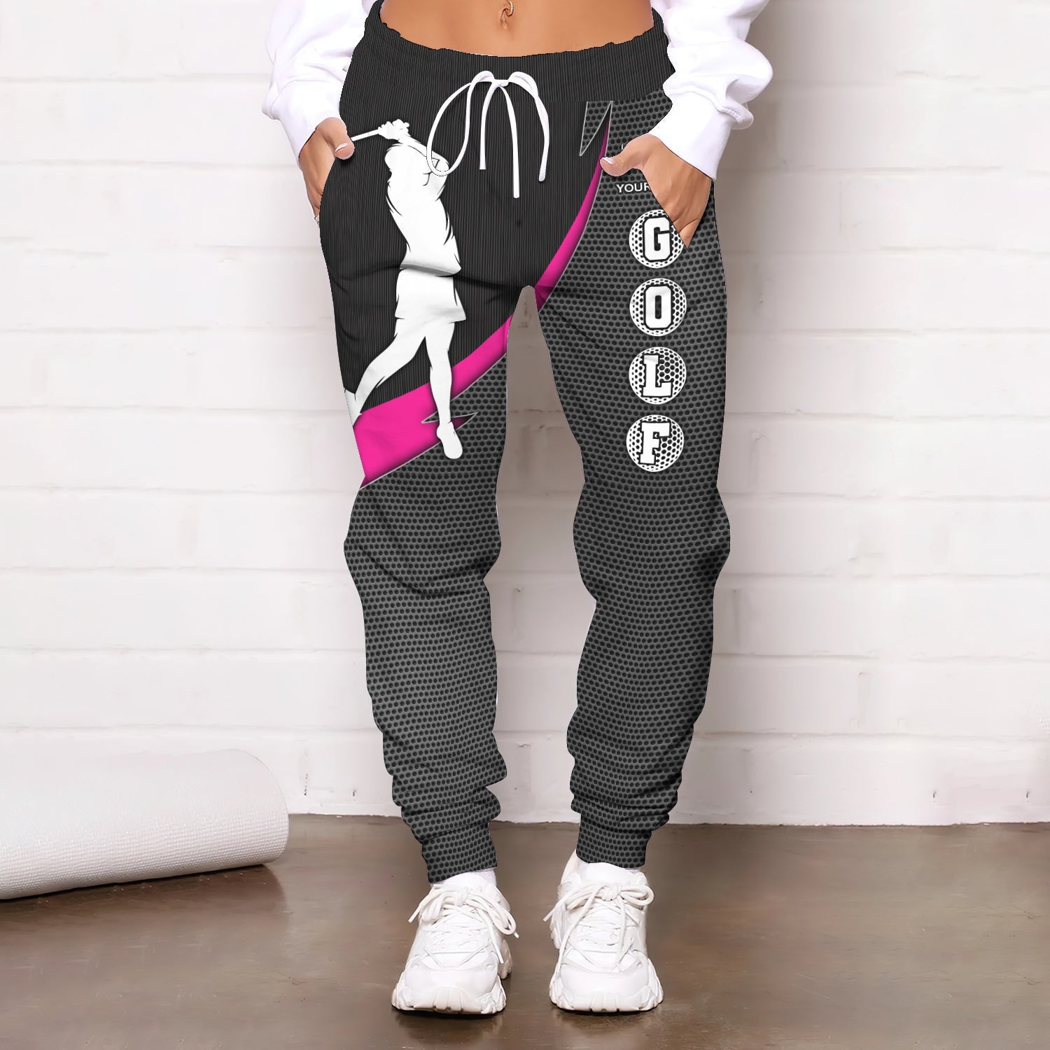 Woman Jogger, Custom Golf Jogger, Golf Jogger Pants, Gift for Golfter, Golf Tee, Golfing Gifts