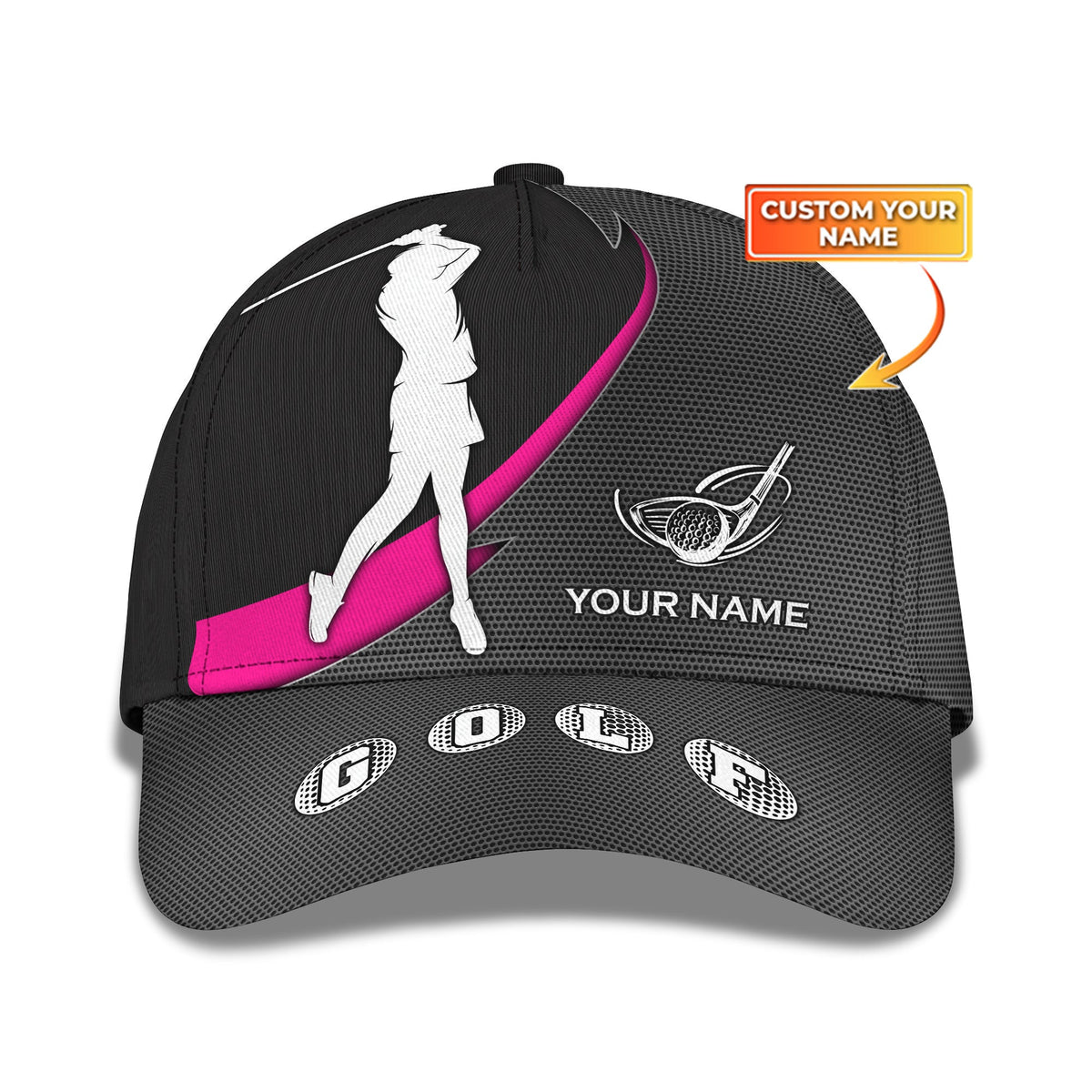 Woman Cap, Personalized Golf Cap, Golf Classic Cap, Golf Hat, Gift for Golfter, Golfing Gifts