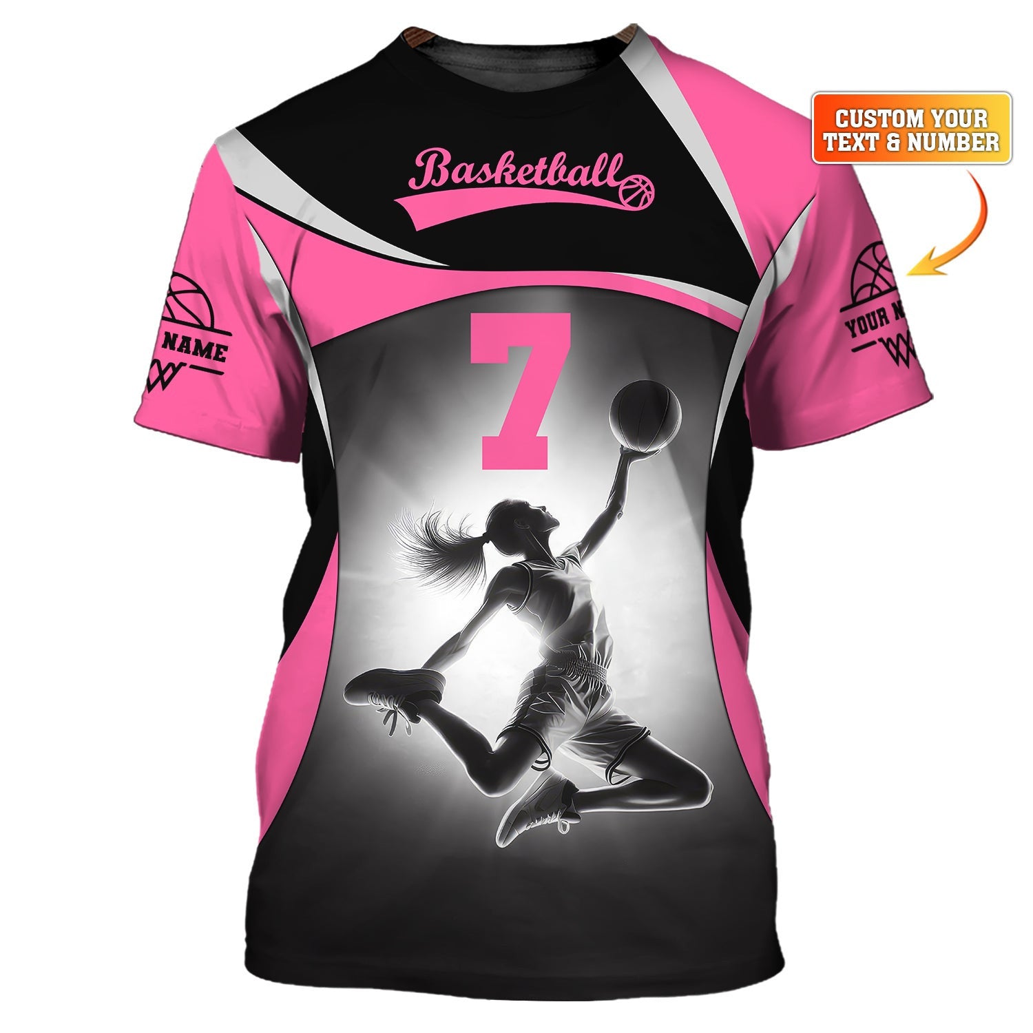 Woman Shirt, Custom Name and Number Volleyball Shirt, T-Shirt for Volleyball Team, Gift for Volleyball Players