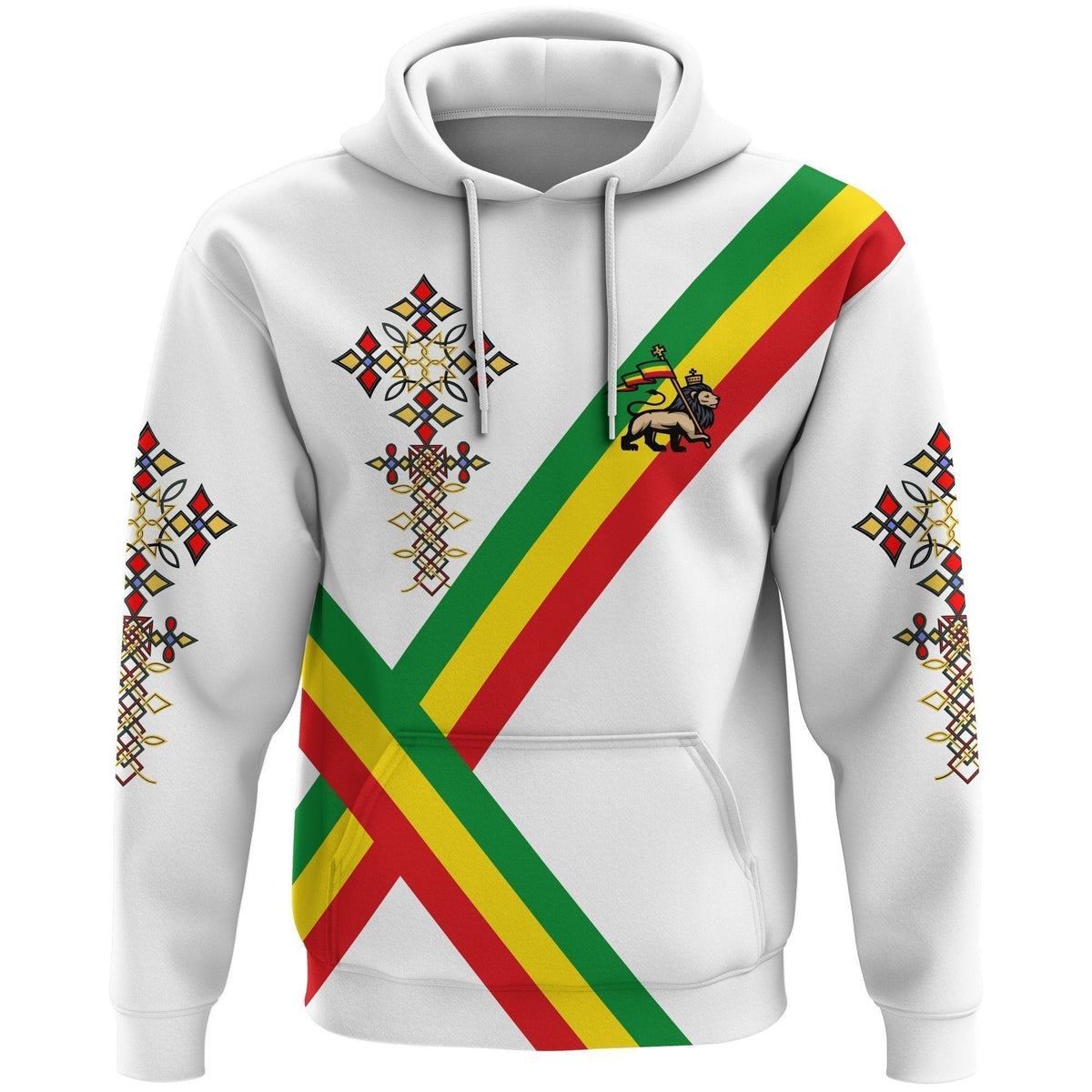 Ethiopia Hoodie, Ethiopia Cross Christmas Day Flag