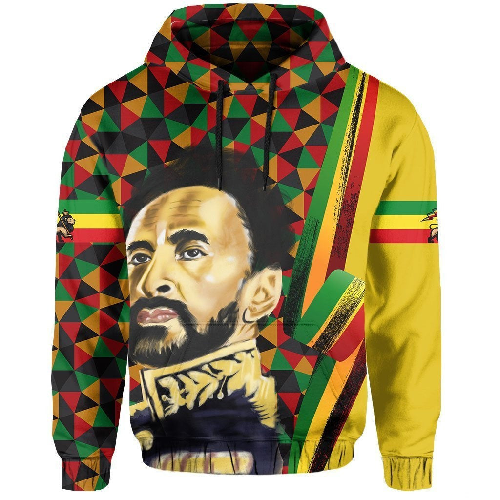 African Hoodie Ethiopia Haile Selassie Hoodie Lion of Judah