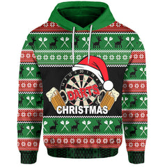 Darts And Beer For Christmas Hoodie No.3 LT6