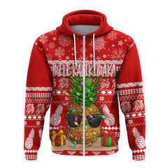 Hawaii Christmas Hoodie Mele Kalikimaka Pineapple