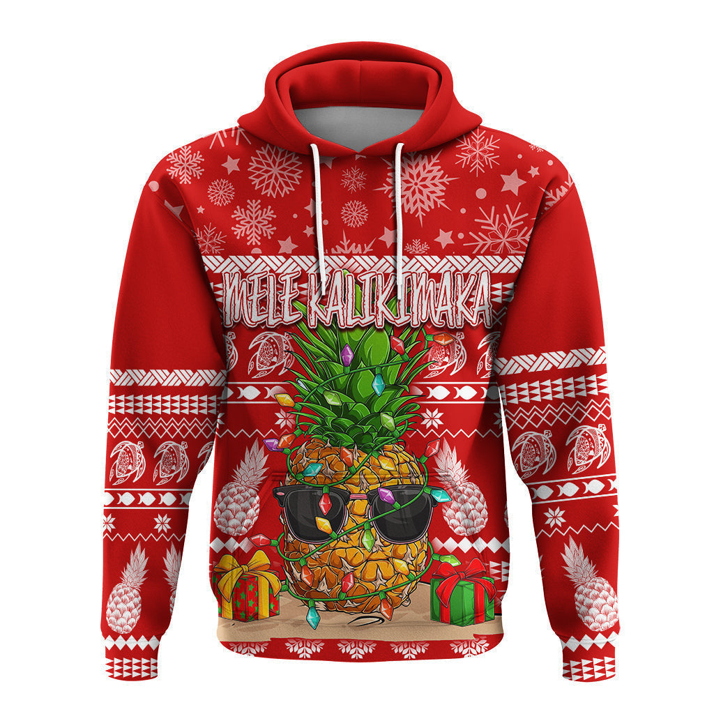 Hawaii Christmas Hoodie Mele Kalikimaka Pineapple LT7