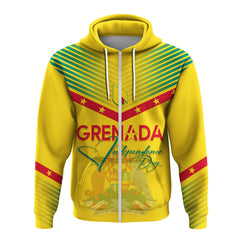 Grenada Independence Day Hoodie Geometric Style