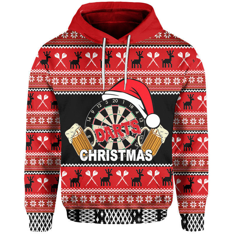 Darts And Beer For Christmas Hoodie No.2 LT6