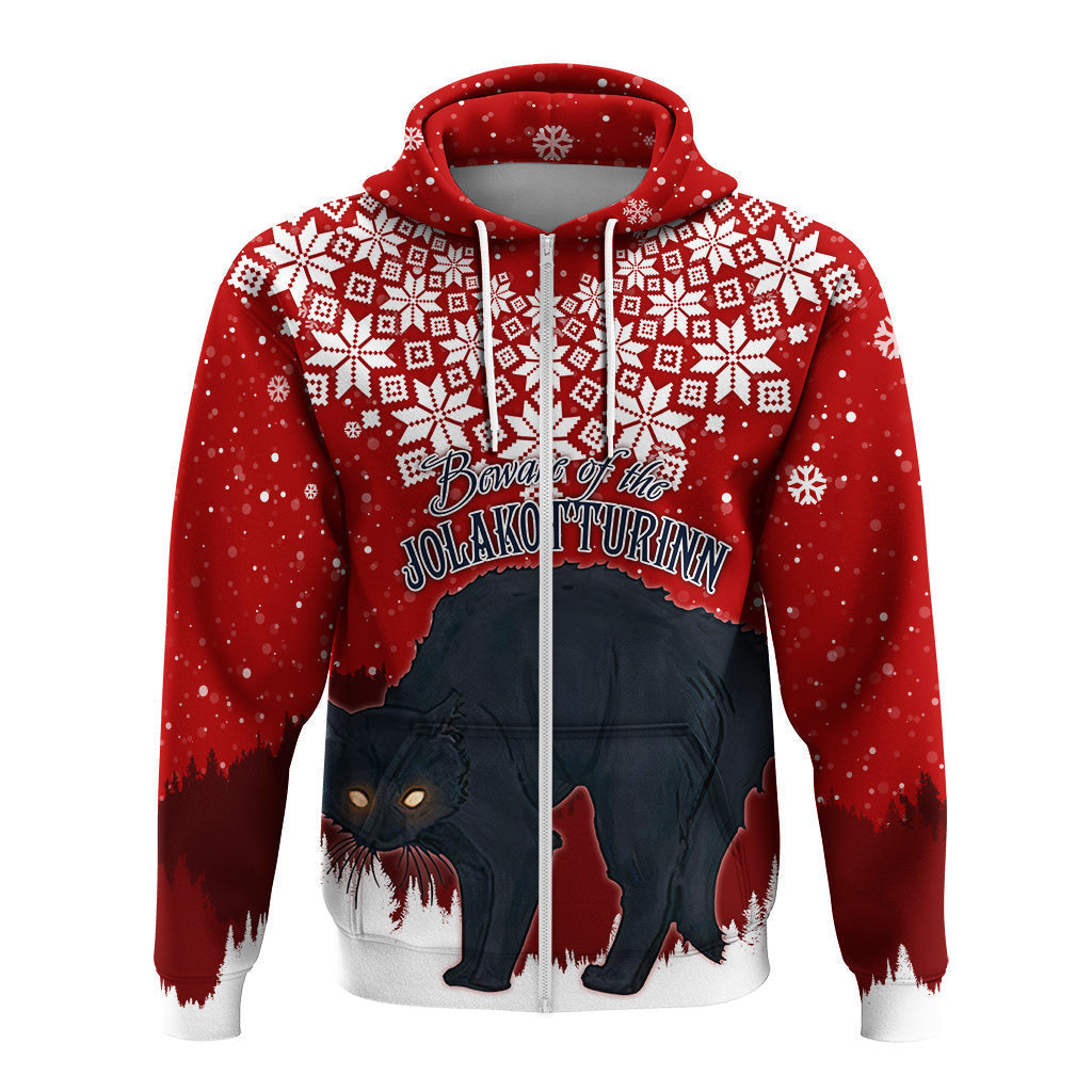 Iceland Christmas Hoodie Beware Jolakotturinn