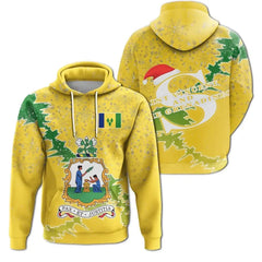 Saint Vincent and the Grenadines Christmas 3D  Hoodie Coat Of Arms X Style