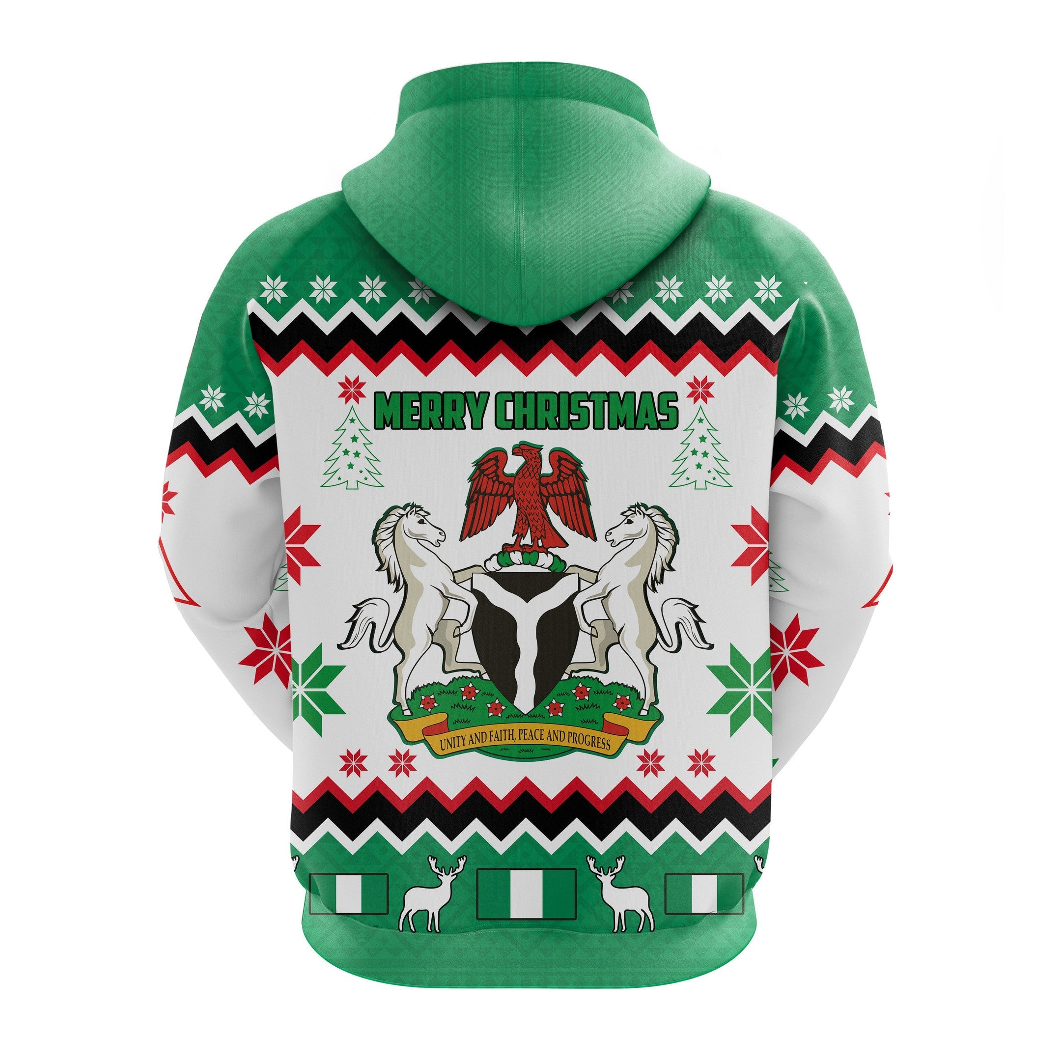 Nigeria Christmas Personalized 3D Hoodie African Pattern