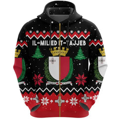 Malta Christmas 3D Hoodie