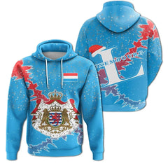 Luxembourg Christmas 3D  Hoodie Coat Of Arms X Style8