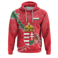 Hungary Christmas 3D Hoodie Coat Of Arms X Style