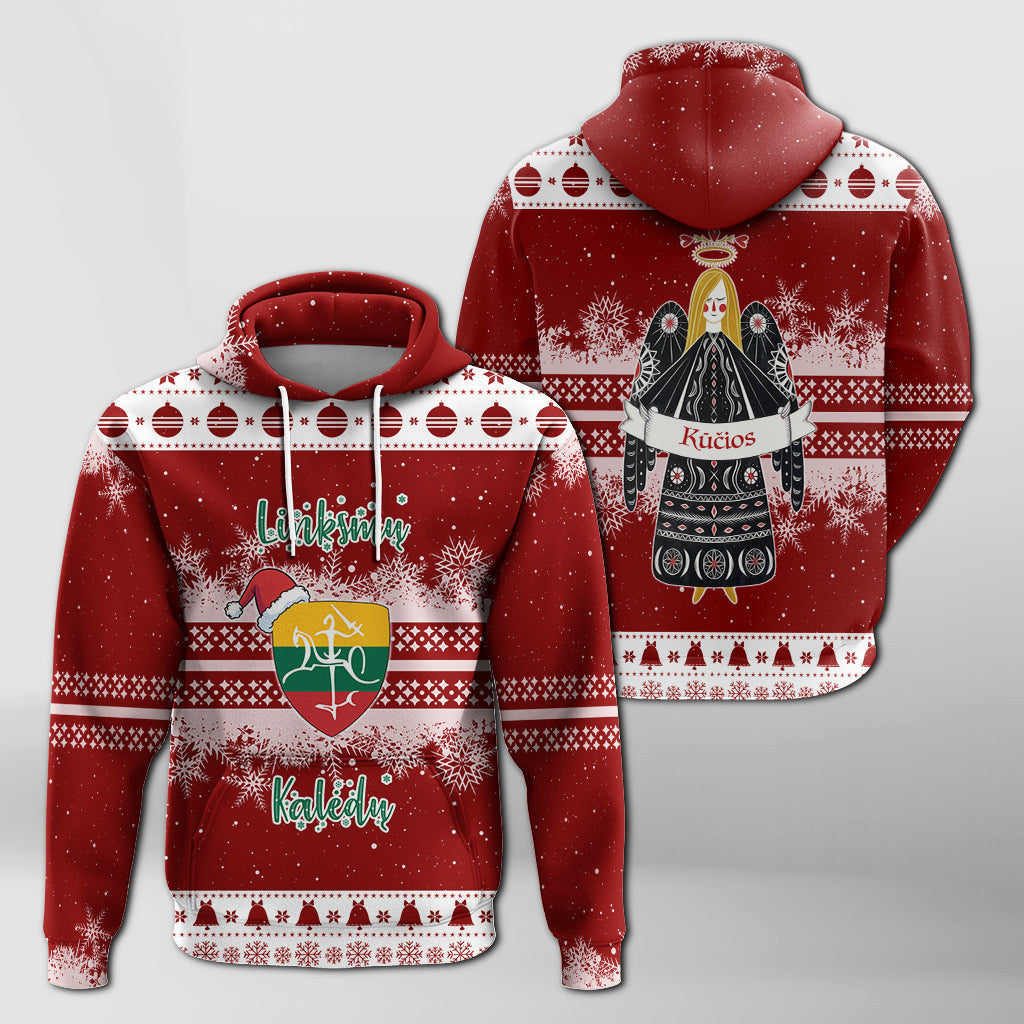 Kios Angel Lithuania Folk Style Christmas 3D  Hoodie