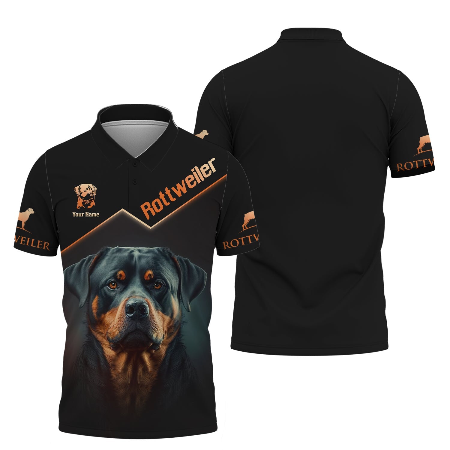 3D Full Print Brave Rottweiler T-Shirts Personalized Name Gift For Rottweiler Lovers