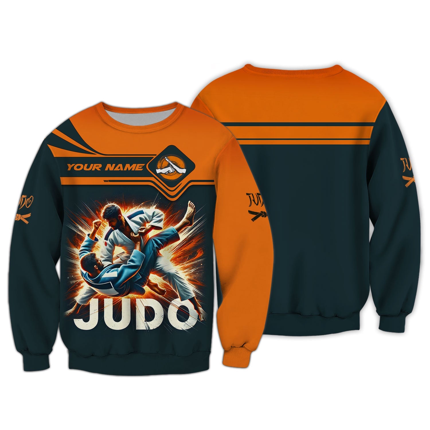 3D Full Print Judo Fighter T-Shirts Personalized Name Gift For Judo Lovers