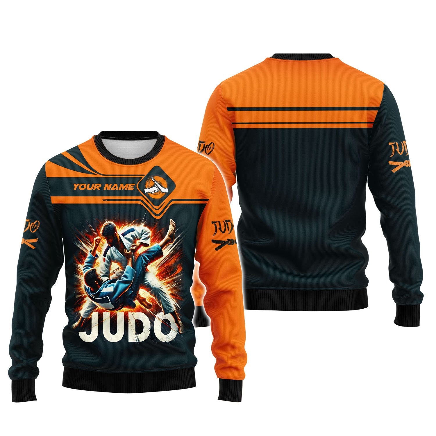 3D Full Print Judo Fighter T-Shirts Personalized Name Gift For Judo Lovers