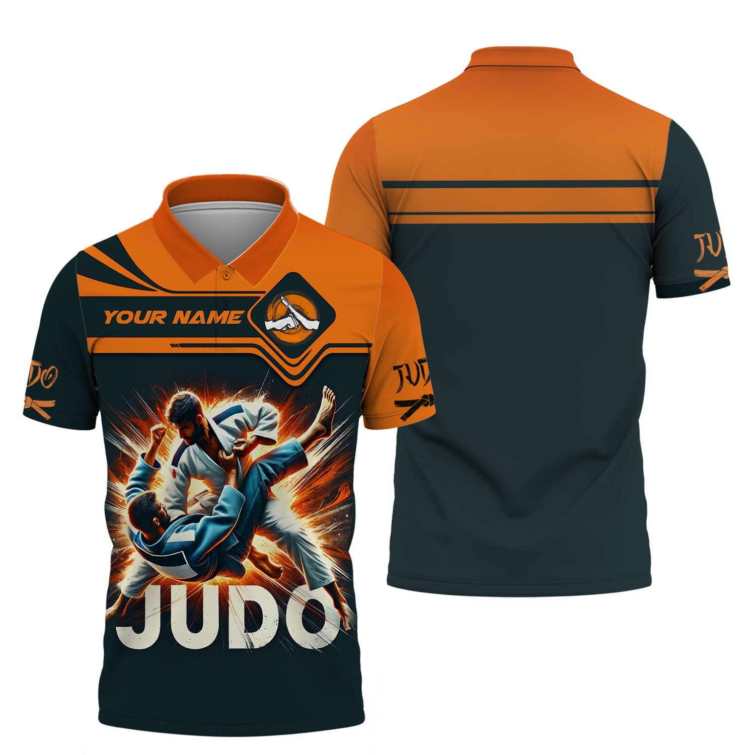 3D Full Print Judo Fighter T-Shirts Personalized Name Gift For Judo Lovers