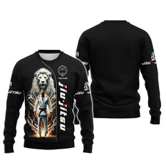 3D Full Print The Lion Soul Of Jiu Jitsu Master T-Shirts Personalized Name Gift For Jiu Jitsu Lovers