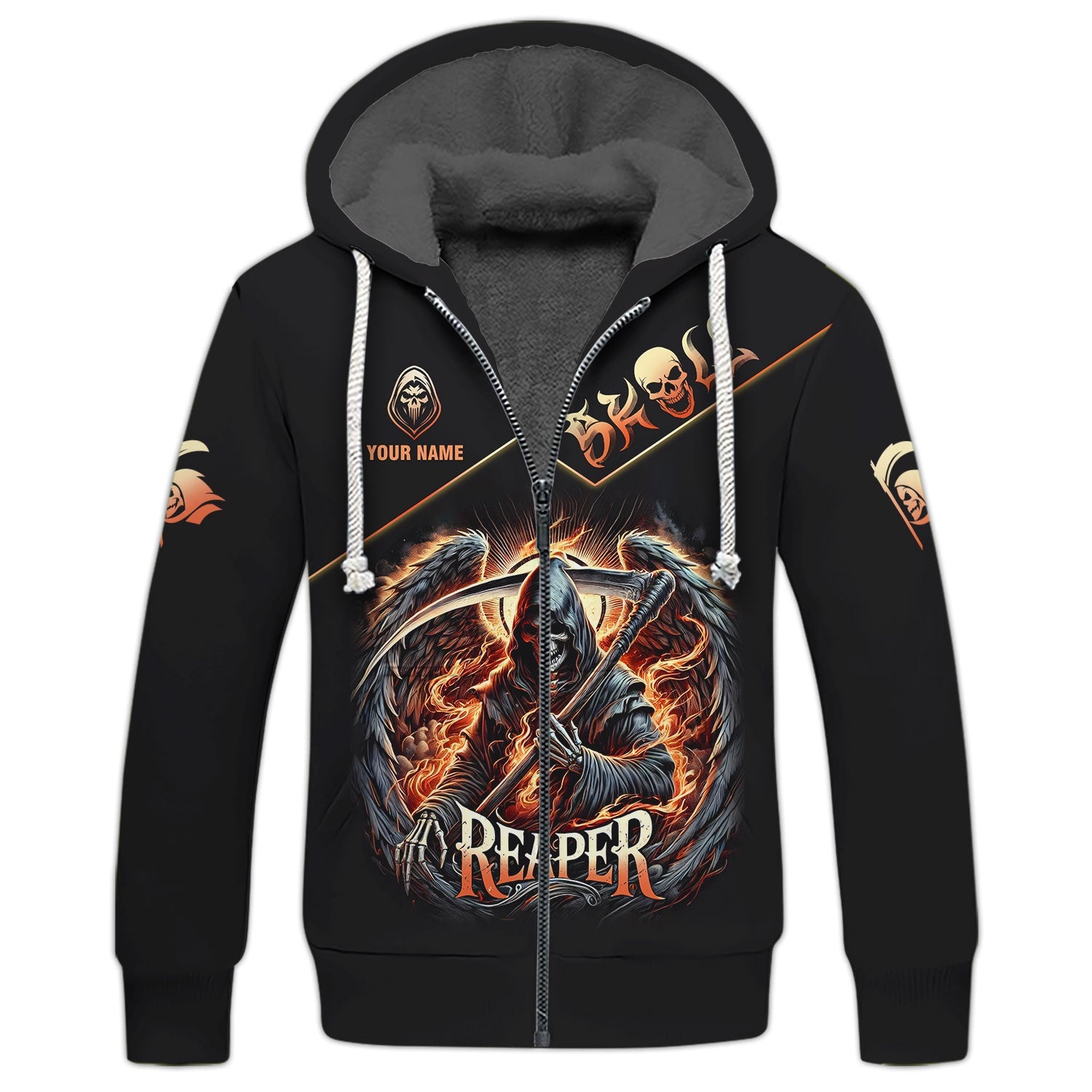 3D Full Print The Reaper God Of Death T-Shirts Personalized Name Gift For Skull Lovers