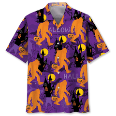 Bigfoot Happy Halloween Hawaiian Shirt