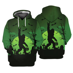 Bigfoot Halloween Night All Over Print Green