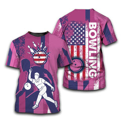 American Bowling T-Shirt For Men & Women