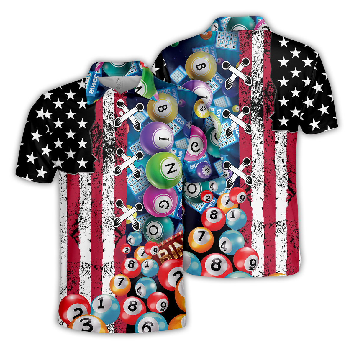 American Bingo Polo Shirt For Men