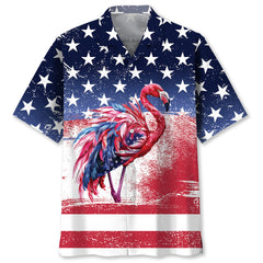 American Flamingo Hawaiian Shirt