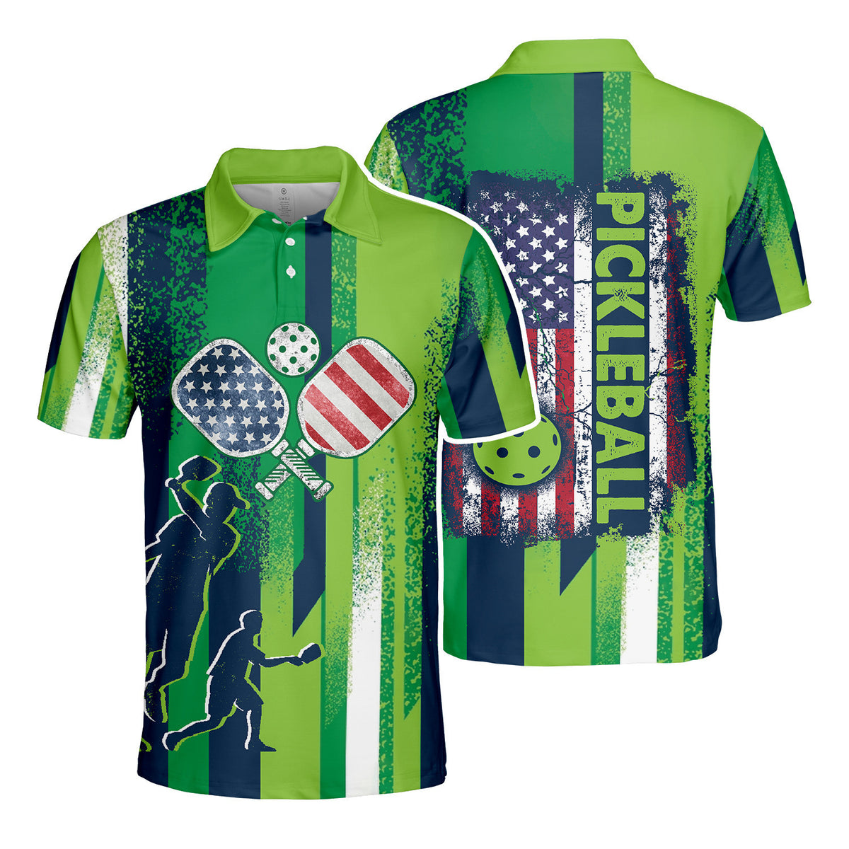 American Pickleball Polo Shirt For Men