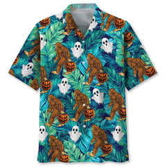 Bigfoot Halloween Hawaiian Shirt