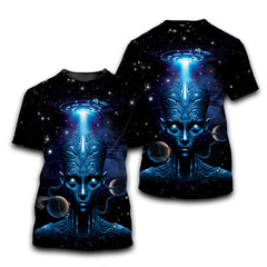 Alien In Space T-Shirt For Men & Women