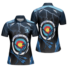 Archery Lightning Bow and Arrows Polo Shirt For Women