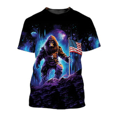 Astronaut Bigfoot T-Shirt For Men & Women