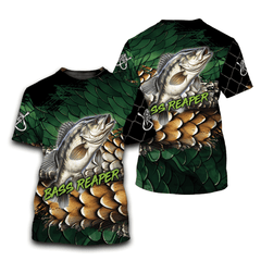 Bass Reaper Fishing T-Shirt For Men & Women