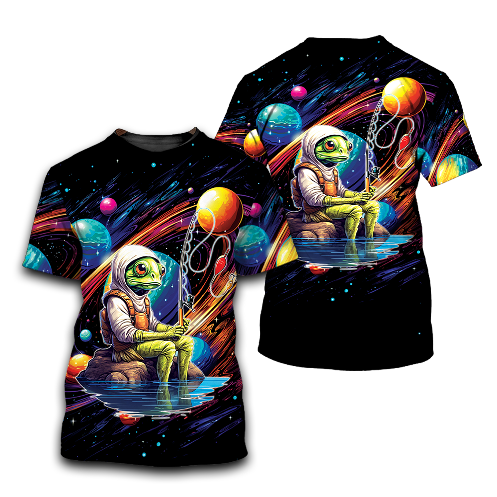 Alien Fishing T-Shirt For Men & Women