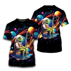 Alien Fishing T-Shirt For Men & Women