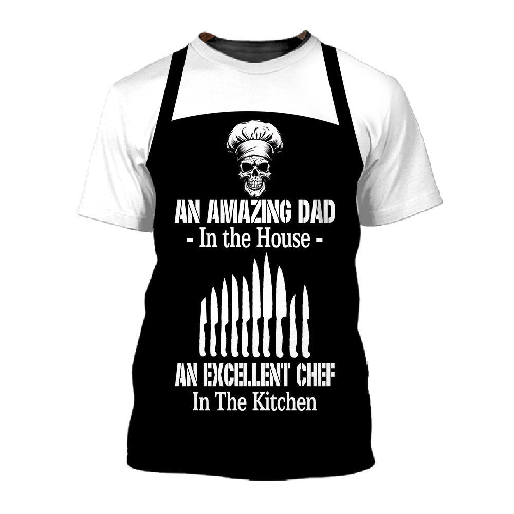 An Amazing Dad In The House, An Excellent Chef In The Kitchen T-Shirt For Men & Women