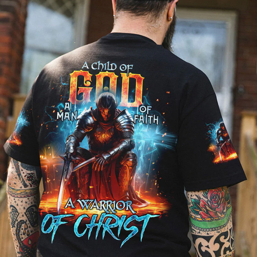 A Child Of God A Man Of Faith All Over Print Shirt