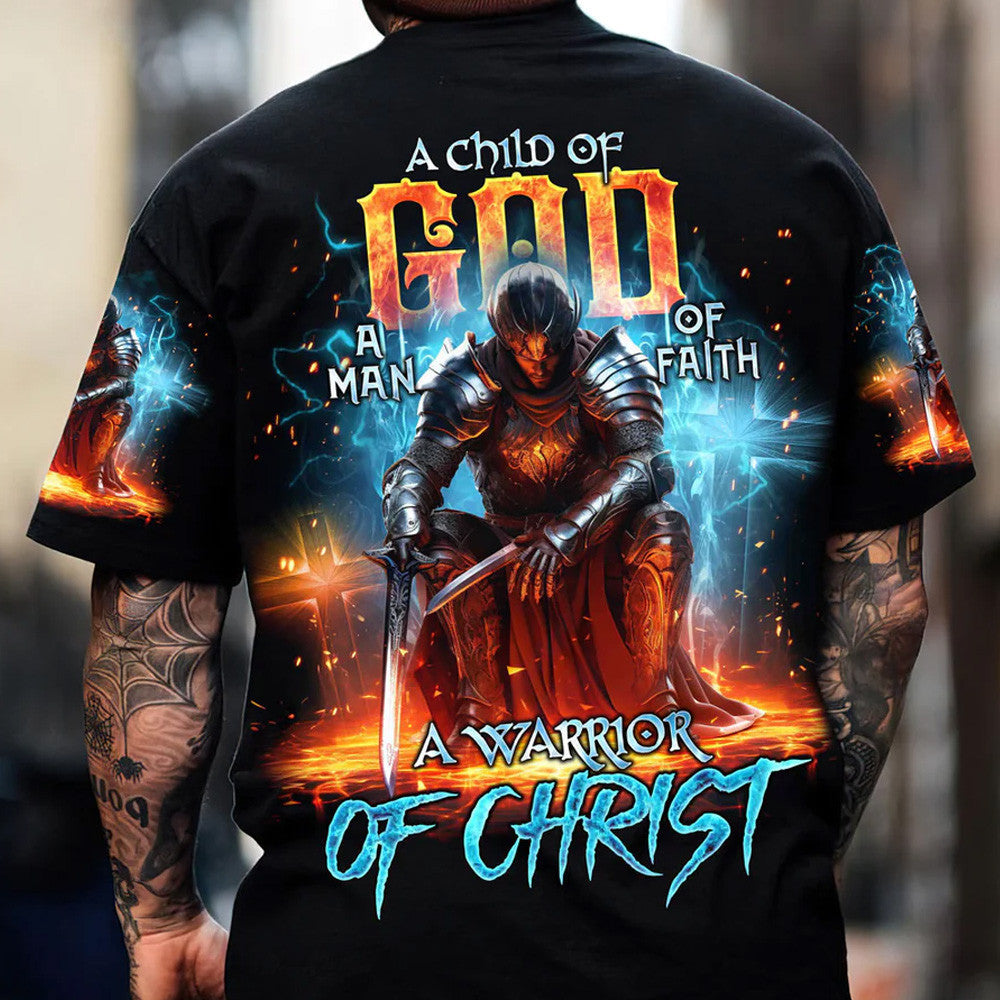 A Child Of God A Man Of Faith All Over Print Shirt