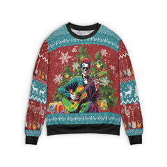 Guitar Skull Ugly Christmas Sweater