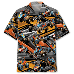 Abstract Quarter Midget Race Car Hawaiian Shirt