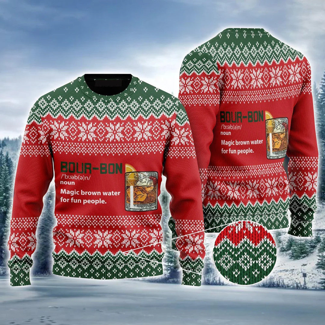 Bourbon Magic Ugly Christmas Sweater